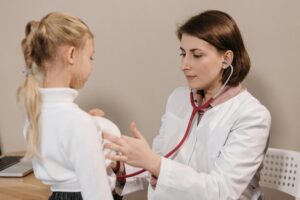 Family doctor consulting patient at Viva Health Centre